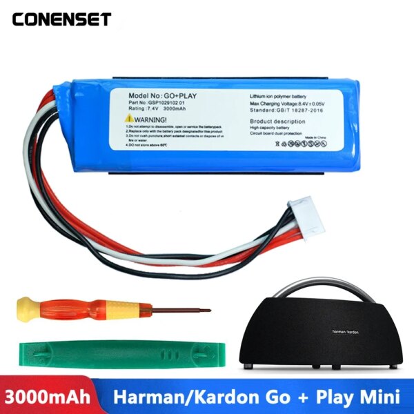 CP-HK06 Original GSP1029102 01 Replacement Battery For Harman Kardon Go+Play Go Play Mini Bluetooth Wireless Speaker