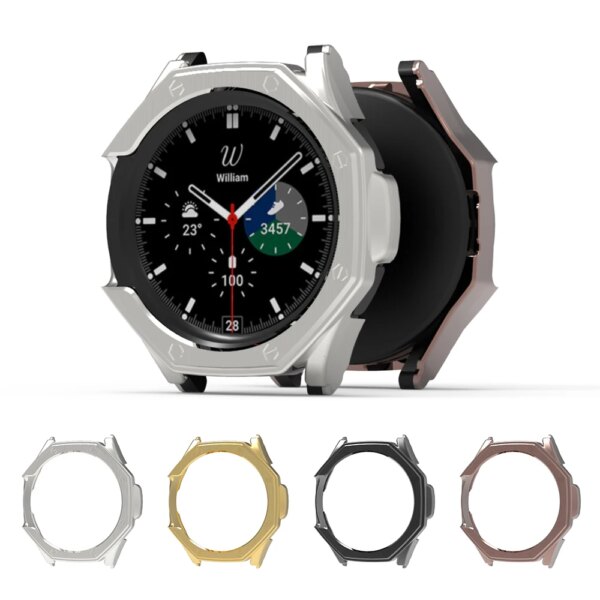 Case+glass Samsung Galaxy Watch Case 4 or 6 Classic 42mm 46mm 43mm 47mm Cover protective shell