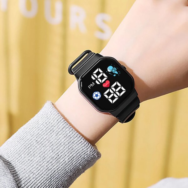 Children Smartwatch Sports Digtal LED dispaly clocks 2023 New Kids Smart Watch Fitness Watch For Girls Boys Child Smart-Watch