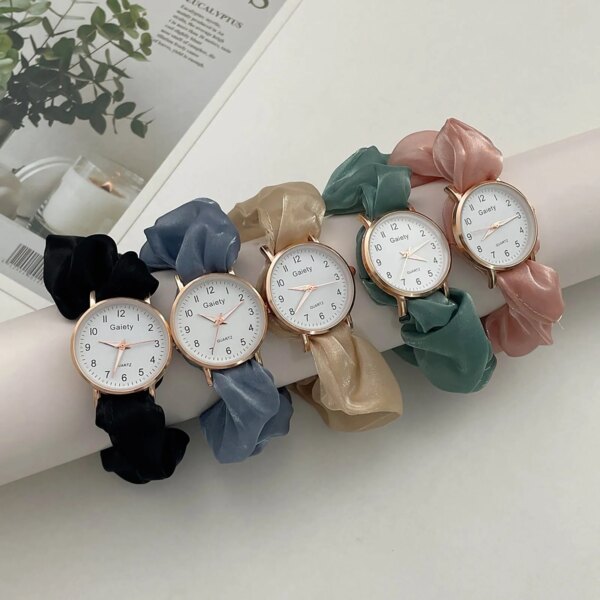 Creative Montre Femme Ribbon Digital Watch Women's Fashion Quartz Wristwatches Memorial Gift Jewelry Women Watch Reloj Mujer