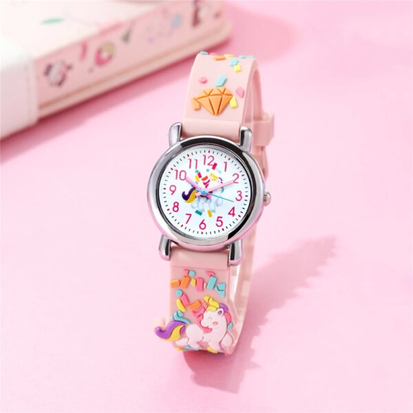 Cute unicorn pattern Children's cartoon watch