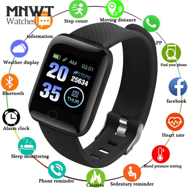 D13 Smart Watch Men Blood Pressure Heart Rate Monitor Waterproof Smartwatch Women Fitness Tracker Watch Sport For Android iOS