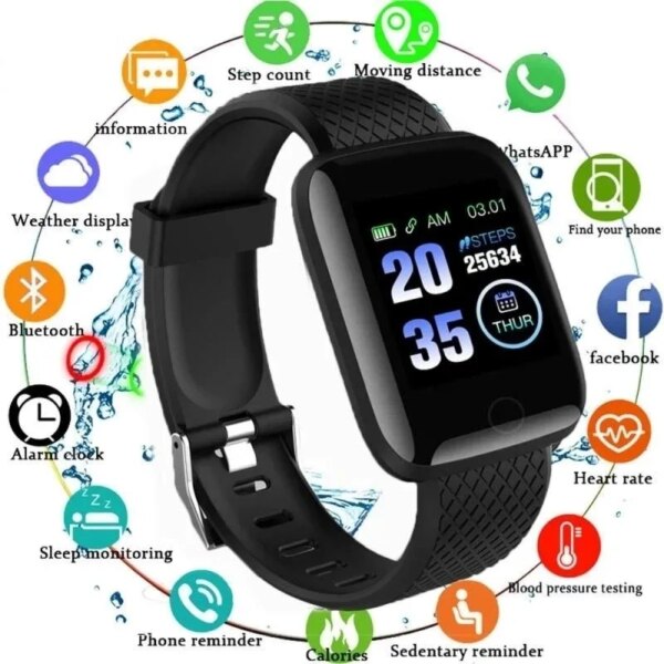 D13 Smart Watch Men Blood Pressure Waterproof Smartwatch Women Heart Rate Monitor Fitness Tracker Watch Sport For Android IOS