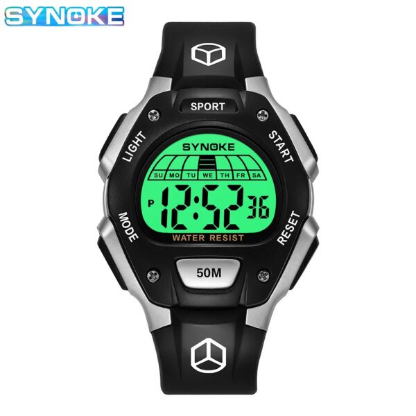 Digital Watch Men Sports LED Screen Large Face Military Watches for Men Waterproof Casual Luminous Stopwatch Alarm Simple Watch