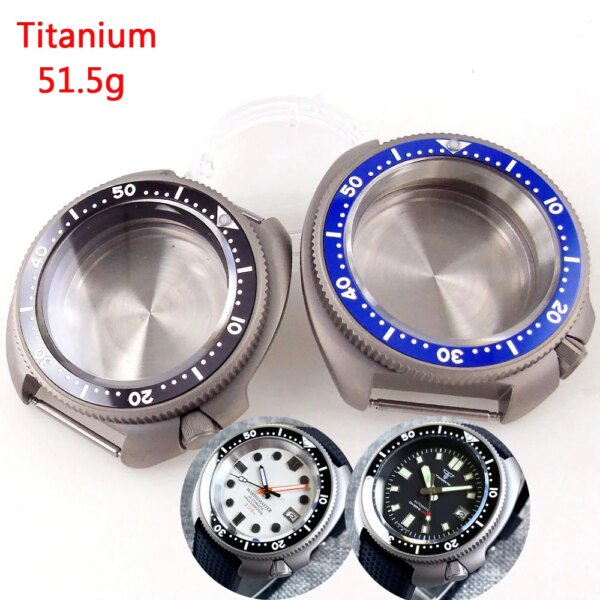 Dive Real Titanium Material Turtle Watch Case Fit NH34 NH35 NH36 NH37 NH38 NH70 NH72 200m Waterproof Case for Mod 4.1 Crown