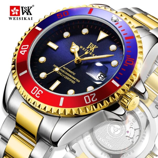 Dropshipping Automatic Watch Luxury Business Mens Mechanical Watches Top Brand Luxury Waterproof Stainless Steel Male Clock New