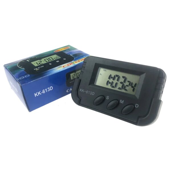 Electronic digital Car clock automobile mini vehicle Watch Kenko 613d Portable Pocket Alarm Clock with alarm clock