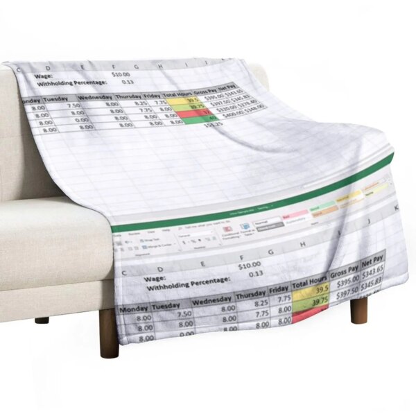 Excel spreadsheet Throw Blanket sofa bed Luxury St Blanket Luxury Designer Blanket bed plaid