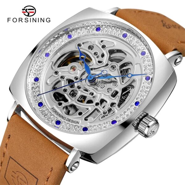 FORSINING Automatic Mechanical Men Wristwatch Military Sport Male Clock Top Brand Luxury Original Waterproof Hollow Watch 8274