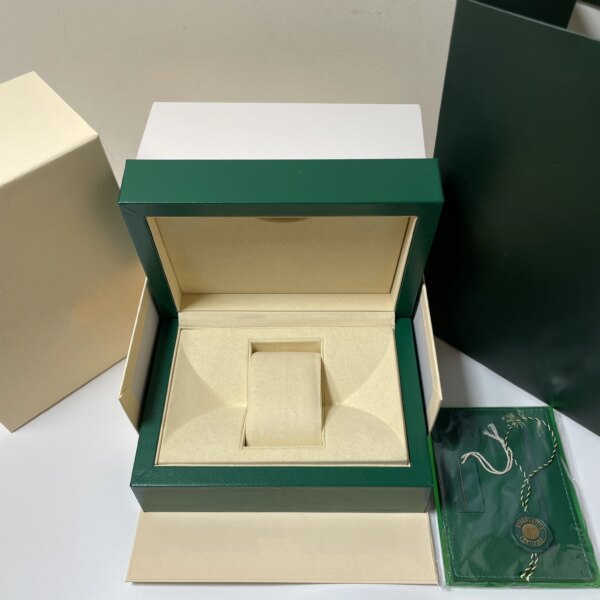 Factory direct substitute original Rolexables green watch box luxury brand with file card can be customized AAA watch box