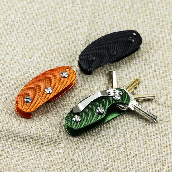 Fashion Metal Key Wallet DIY EDC Pocket Key Organize Smart Key Ring Wallets Metal Car Keys Holder Collector Housekeeper Keychain