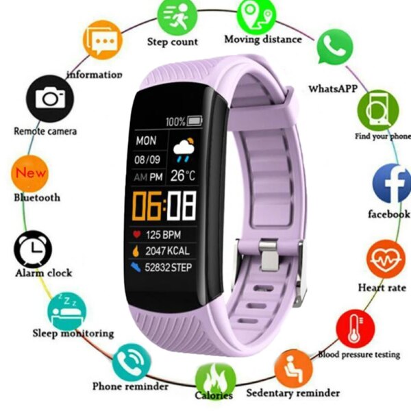 Fashion Smartwatch Smart Watch Women Bracelet Pedometer Blood Pressure Monitor Electronic Woman Smartband For Android IOS