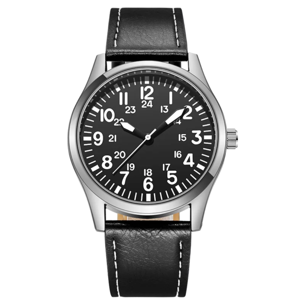 Field Watch 42mm Easy Reading Japanese Movement 24H Display