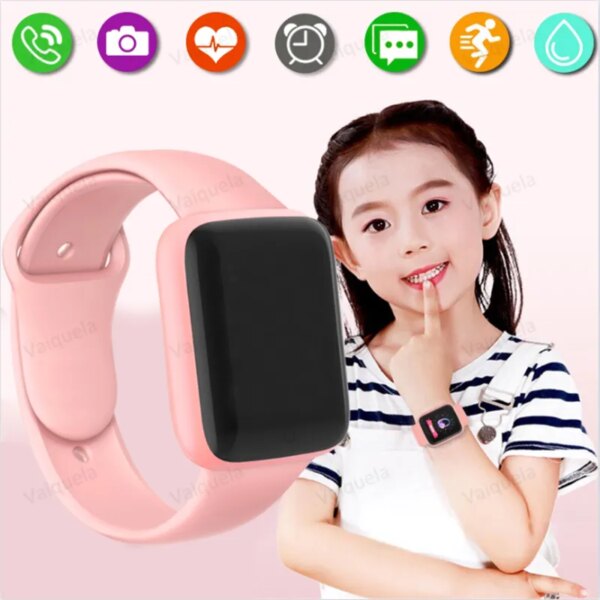 Fitness Kids Smart Watch  Y68 Children Smartwatch for Girls Boys Smart Clock Students Waterproof Fitness Tracker Factory Outlet