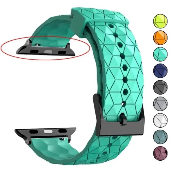 Football Pattern Strap For Apple Watch Ultra 49mm 45mm 44mm 41/40mm Pulseira correa Bracelet Band iwatch Series 3/5/6/SE/7/8/9