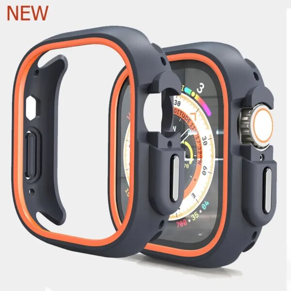 For Apple Watch Ultra 2 49mm 44mm 45mm 41mm TPU Protective Case Silicone Bumper Cover Shell For iWatch Series 9 8 7 6 se 5 4