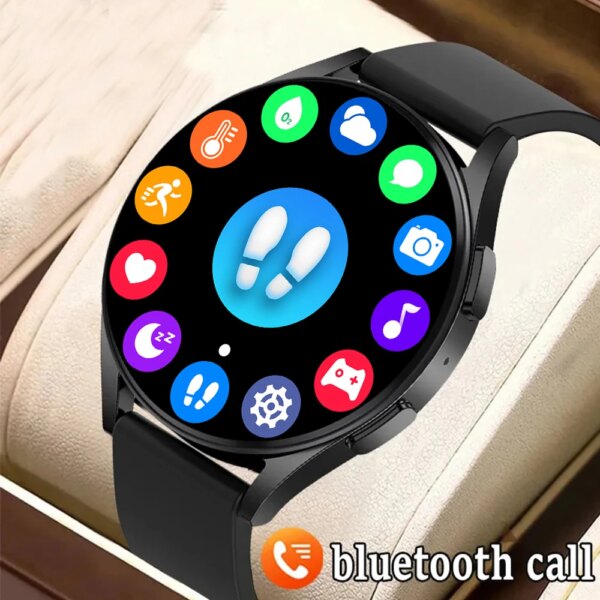 Full Touch Smartwatch Men 2024 Bluetooth Call Fitness Tracker 1.39 Inch Screen Smart Watchers For Samsung Galaxy Watch 4 Android