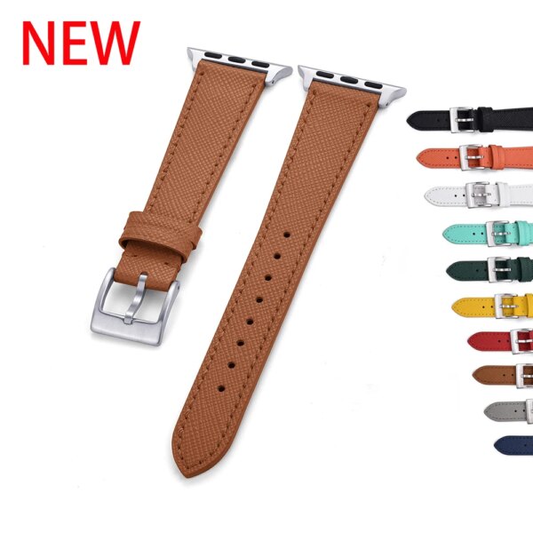 Genuine Leather Strap For Apple Watch 8 Band 41mm 40mm 38mm For iwatch 7 6 5 4 3 SE Replace Wrist Strap 45mm 44mm 43m Ultra 49mm