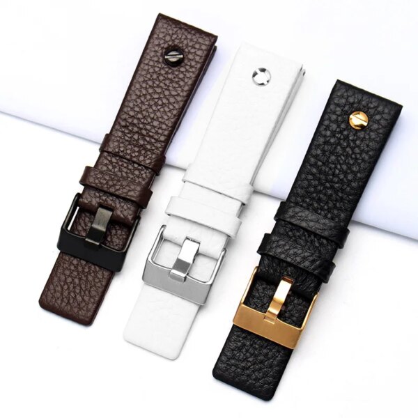 Genuine Leather Watch Strap For Diesel DZ7312 DZ7314 DZ4323 DZ1657 DZ1405 Genuine Cowhide Watchband Bracelet 26mm 28mm 30mm