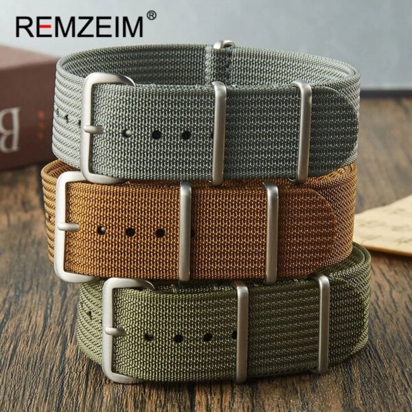 High Quality Nylon 18mm 20mm 22mm Watch Band Waterproof Watch Strap Military Casual Watchband Army Sport Strap Replace