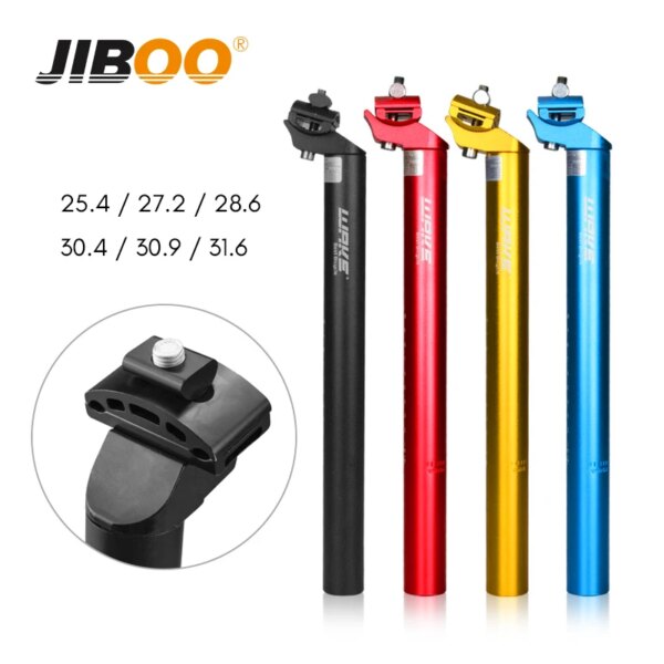 JIBOO 350mm Gold Bicycle Seatpost Thickened Aluminum 28.6mm Folding Bike Seat Post 27.2mm 31.6mm MTB Seatpost Cycling Parts