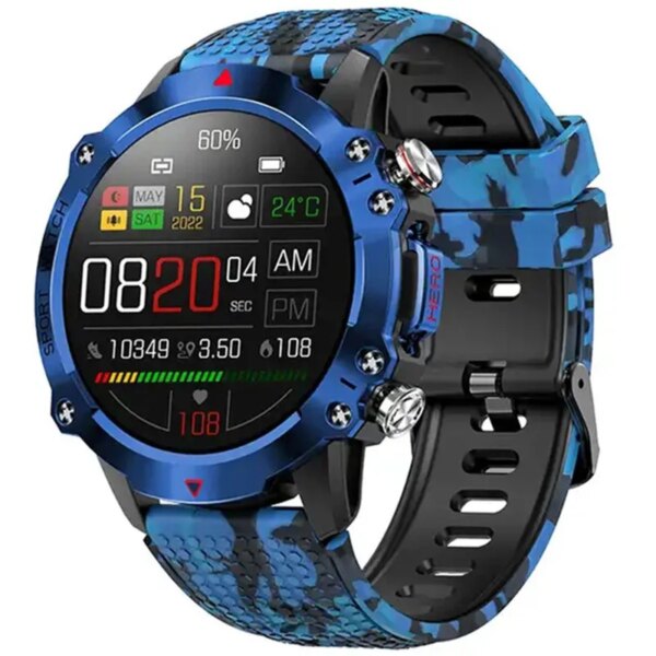 KR10 Sports Smart Watch for Men Women 1.39 Inch AMOLED Screen Bluetooth Calls SMS Display IP67 Life Waterproof Health Monitor