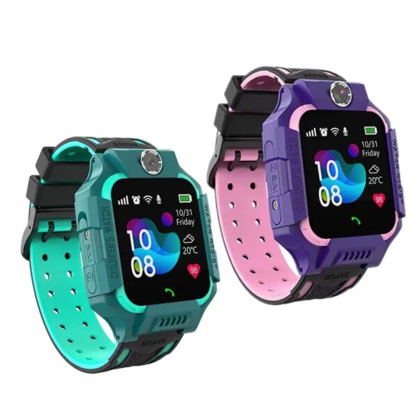 Kid Smart Watch Boys Girls Digital Waterproof Smartwatch Student Watch Phone Location Video For Students Boys Girls Outdoors #W0