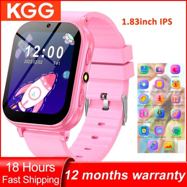 Kids Game Smart Watch Flashlight 22 Games Pedometer Habit Learning Telling Stories Children Clock Music Watch