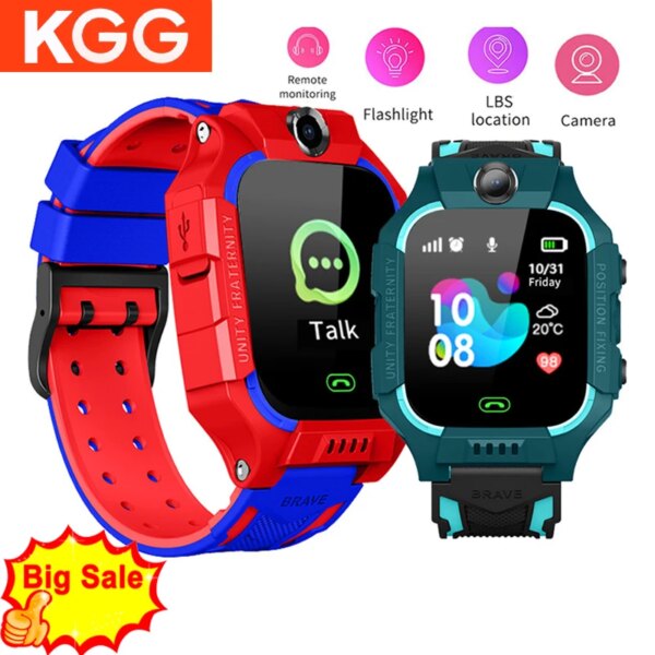 Kids Smart Watch LBS Position Baby Phone 2G Watch Flashlight Camera SOS Children Smartwatch For Boys Girls Gifts PK Q12 Q15