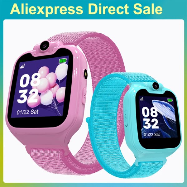 Kids Smart Watch Phone Call 16 Games With 512M TF Card Music Video Recording SOS Children Smartwatch Camera Boys Girls Gifts