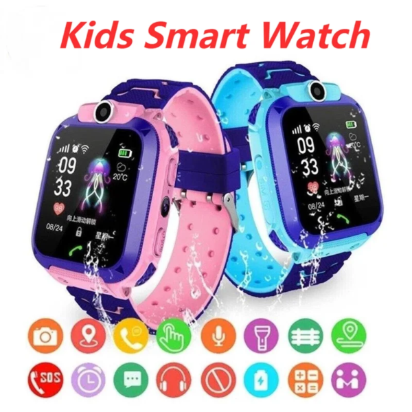 Kinder Smartwatch SOS SIM 2G Uhr LBS Tracker Telefonuhr Wasserdicht Armbanduhr for Kids Smart Watch  1.44\