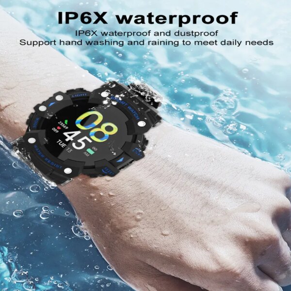 LC11 Three-proof Outdoor Sports Smartwatch Heart Rate Blood Pressure Blood Oxygen Diving Waterproof Anti-falling Watche for Men