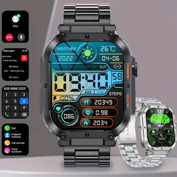 LIGE New 2024 Smart Watch Men 1.96\