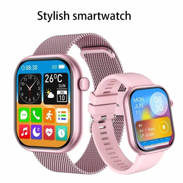 Ladies Smart Watch Women Call Custom Dial Smartwatch For GTS4 Waterproof Bluetooth Music Watches Full Touch Bracelet Clock 2024