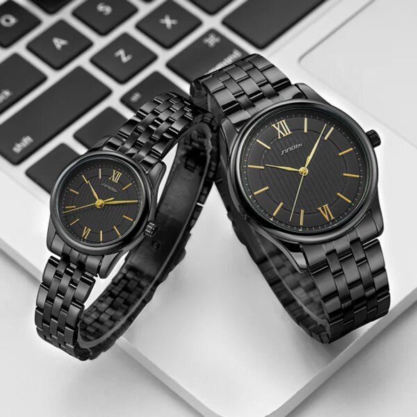 Latest Watches Design for Lovers   Luxury Stainless Steel Band Couple Quartz Wristwatches