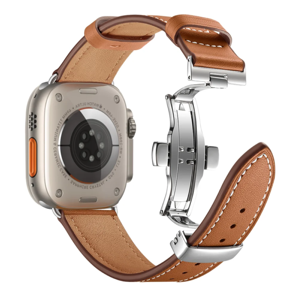 Leather Strap For Apple watch ultra 2 band 49mm 45mm 41mm 44mm 40mm 42mm bracelet correa watchband iWatch series 8 7 9 SE 6 5 4