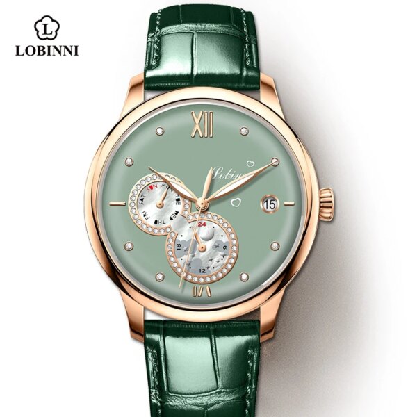 Lobinni 2021 Luxury Women Watches Top Brand  Automatic Mechanical Watch Waterproof Ladies Bracelet Wristwatch Female Clock