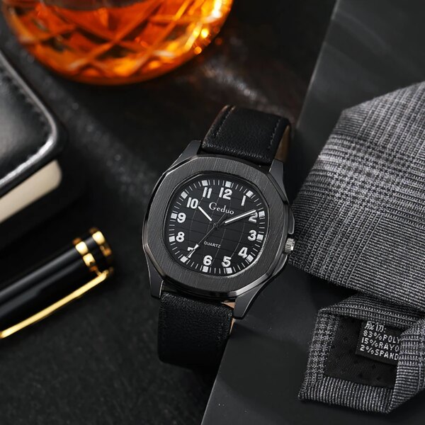 Luxury Brand Top Quality Leather Strap Men Watches Casual Sport Wrist Watch erkek kol saati часы мужские наручные Reloqio Clock