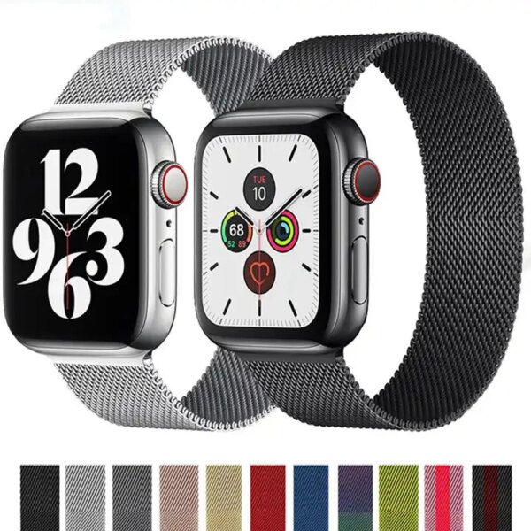 Magnetic Loop For Apple Watch Band 44mm 45mm 49mm 40mm 41mm 42mm 44 mm correa bracelet iWatch series 9 7 se 5 6 Ultra 2 8 Strap