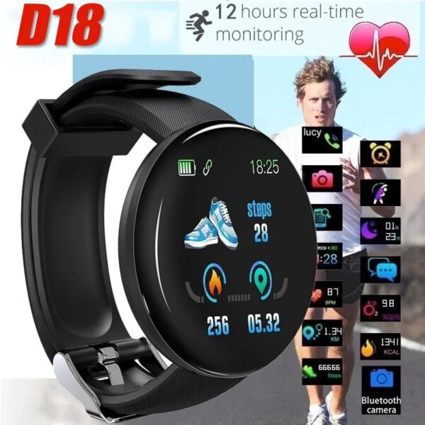 Men Smart Watch Women Circular Multiple Sport Mode Information Reminder Music Player Smart Bracelet Calorie Distance Lightweight