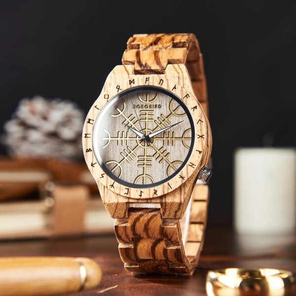 Men Watch orologio luminous BOBOBIRD Wooden Wristwatch High Quality Movement relogio masculino In Wood Gift Box Customized T16-1