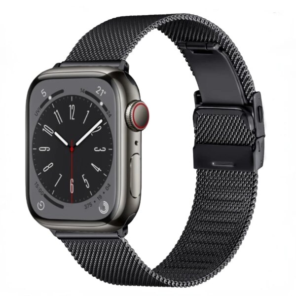 Milanese loop strap for Apple Watch Band 45mm 44mm 40mm 41mm Series 9 8 7 6 5 4 SE Metal bracelet band iWatch UItra 2 49mm Belt