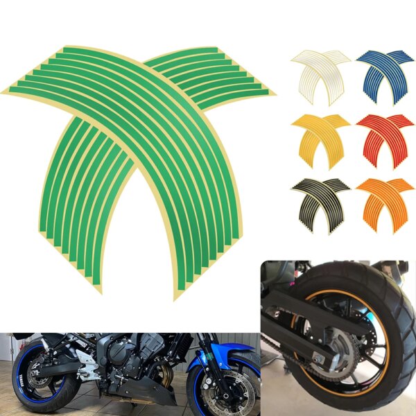 Motorcycle Wheel Sticker Rim Tire Reflective Stripe Car Stickers Tape For Zontes G1 125 ZT125 ZT 125 U ZX 310X/T 310R 2020 2022