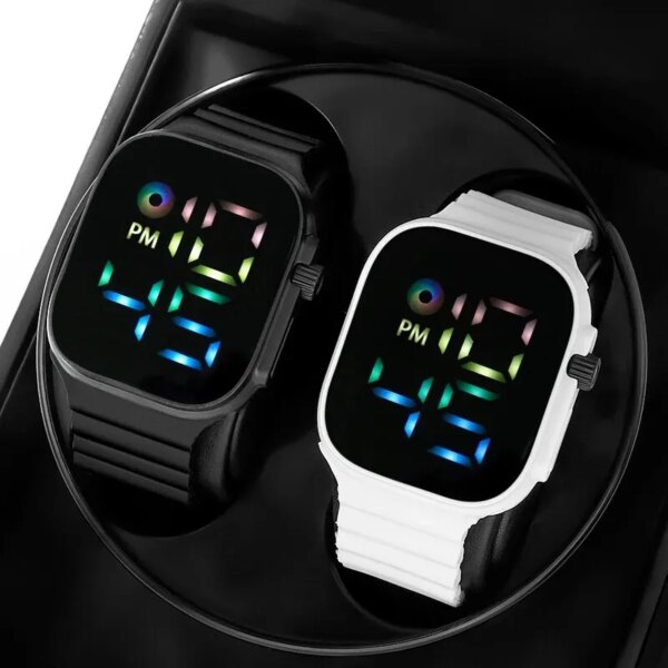 NEW LED Digital Watch Couple Watches for Men Women Sports Army Military Silicone Watch Electronic Clock Hodinky Reloj Hombre