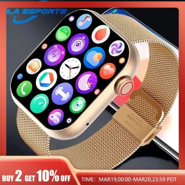 NEW SmartWatch for Women Men Bluetooth Calling Waterproof Sport Watch GPS Fitness Trackers DIY Watch Faces For Android IOS Phone