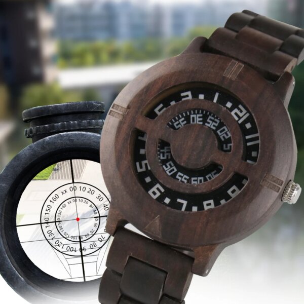 Natural Wood Watch Men Quartz Watches Creative Design Real Full Wooden Band Male Wristwatch Clock Man Boys Relogio Masculino