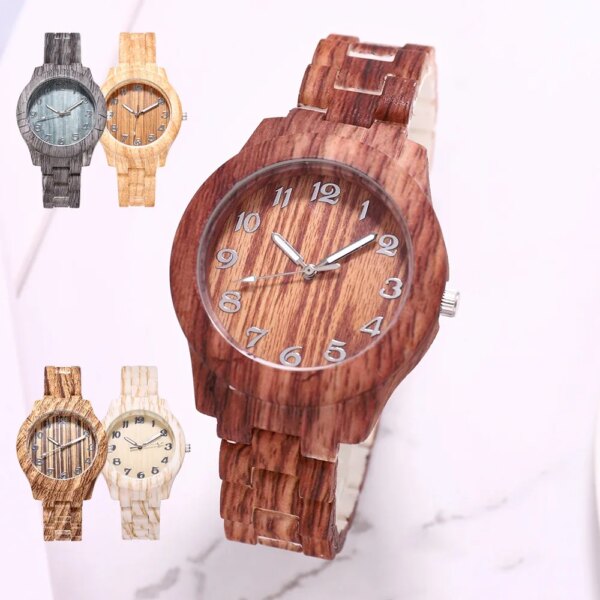 New 2023 Men Designer Watch Fashion Casual Bamboo Bracelet Watches Wooden Watch Men Quartz Wristwatches Mens Cheap Watches Clock