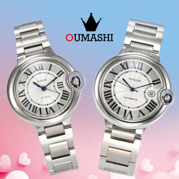 New Couple Mechanical Watch Sapphire Glass Watch Suitable for Miyota8215 ST6 Movement Luxury Watch Waterproof 10ATM Men's Watch