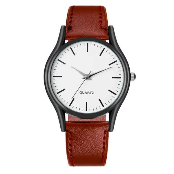 New Couple Quartz Watches A Pair of Men's and Women's Leather Band Wrist Watch Luxury Jewelry Gift Wholesale Dropshipping