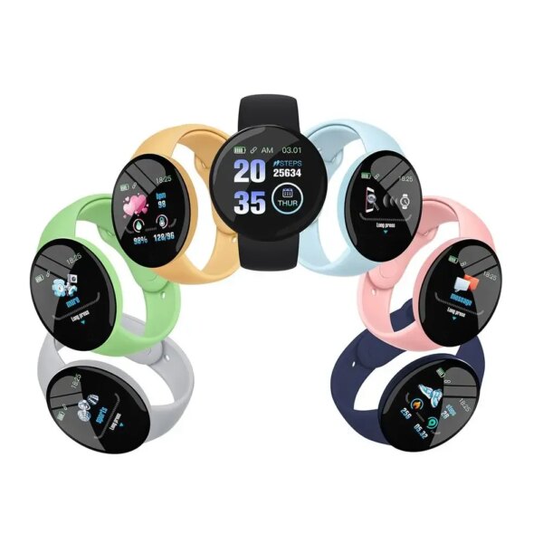 New D18s Smart Watch 1.44 Inch Screen Bluetooth compatible 4.0 Sleep Monitor Fitness Tracker Sport Heart Rate Monitor Smartwatch